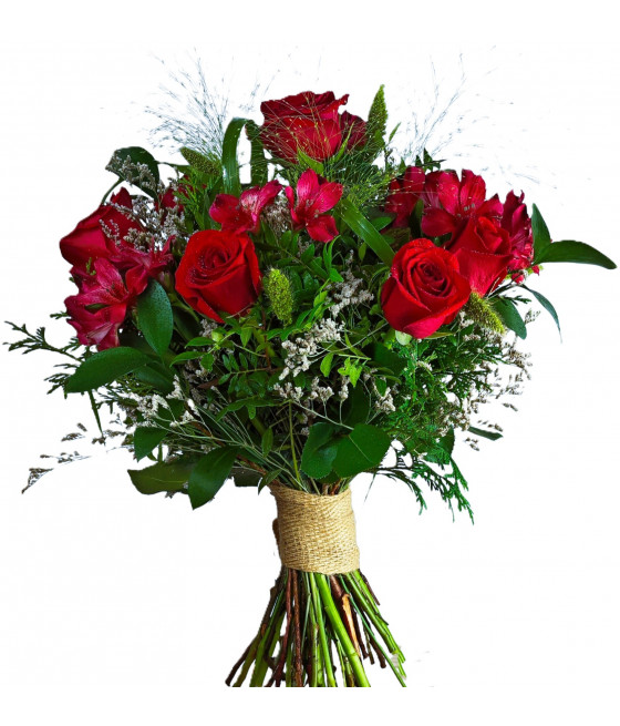 Ramo de 12 rosas rojas