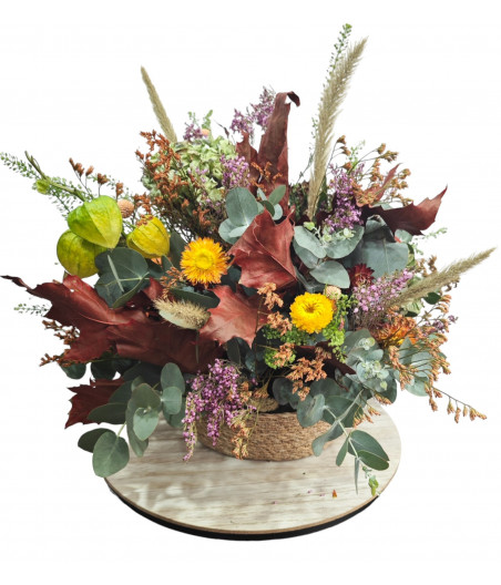 Centro de flor preservada